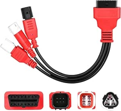 Câble Adaptateur OBD2 OBD1 Autel 3-en-1 - 16 broches vers 6/4/3 broches pour motos