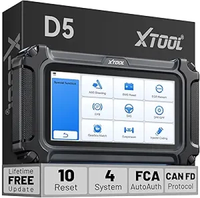 XTOOL D5 : Diagnostic Auto OBD2 4 Systèmes avec Reset EPB et Mise à Jour Gratuite
