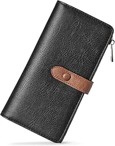 Portefeuille Femme BOSTANTEN Cuir RFID - Grand Capacité Trifold