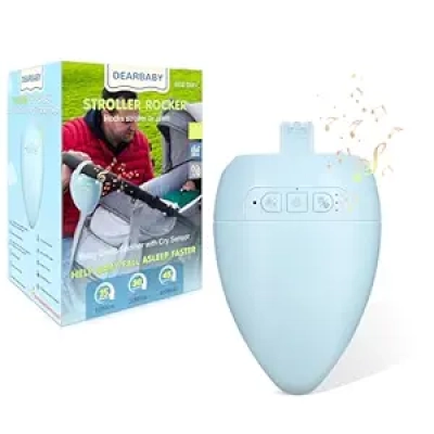 Berceau Électrique Poussette Rechargeable - 11 Sons Apaisants & Capteur Pleurs