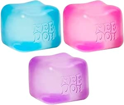 Needoh Nice Cube - Jouet sensoriel anti-stress à malaxer (Lot de 3)
