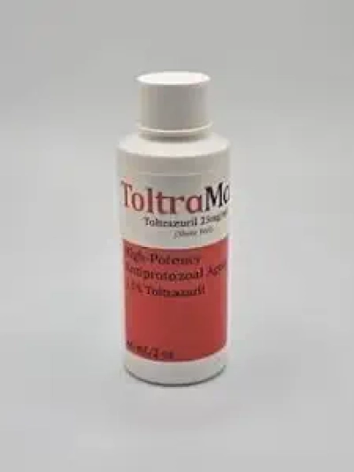 Toltrazuril 2.5% pour Chevaux, Chiens et Chats - 60mL
