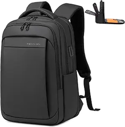 Sac à dos voyage extensible 26-36L avec port USB - Noir