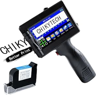 Imprimante Jet d'Encre Portable CHIKYTECH - Impression 12.7mm Codes Barres & QR