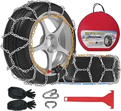 Chaînes à Neige Auto-Serrage 30s - Installation Rapide & Facile pour Voiture