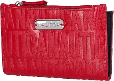 Portefeuille Femme Nautica High Tide - Slim Compact RFID - Rouge