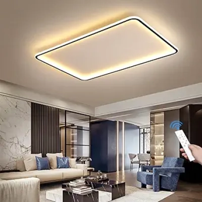 Plafonnier LED 35" 72W Dimmable 3 Températures - Certifié Protection Yeux RG0