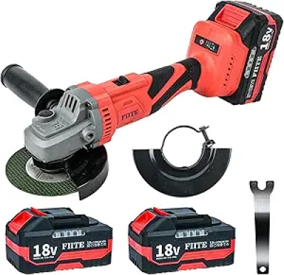 Meuleuse d'angle sans fil 10000 tr/min - 2 batteries 5.0Ah incluses