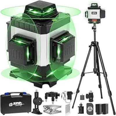 Niveau Laser 360° Automatique 16 Lignes - ZPD avec Trépied et Télécommande