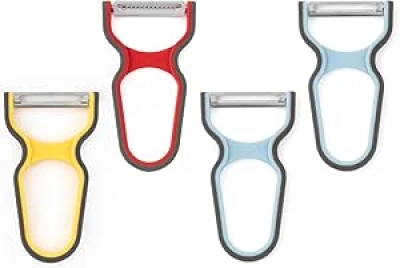 Ensemble 4 Épluche-Légumes Inox - Droit, Ondulé et Julienne