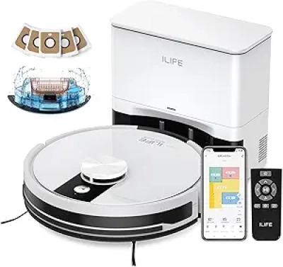ILIFE A12 Pro : Robot Aspirateur Laveur Autonome 40 Semaines | LiDAR