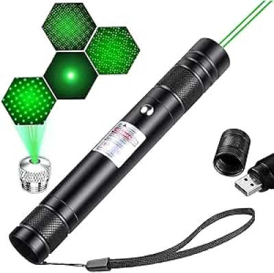 Pointeur Laser Vert Rechargeable Haute Puissance - Longue Portée