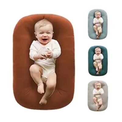 Baby Lounger Coton 100% - Nid Bébé Portable 0-24 Mois
