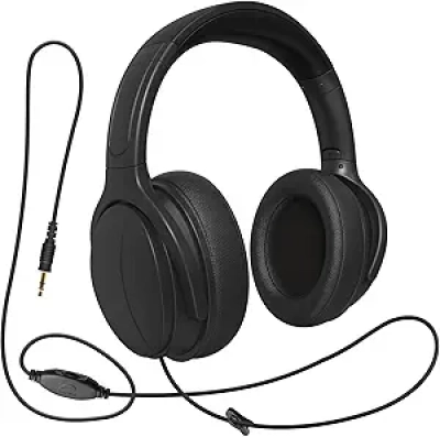 Casque TV Senior Cordon Long 19FT - Contrôle Volume Filaire 3.5mm