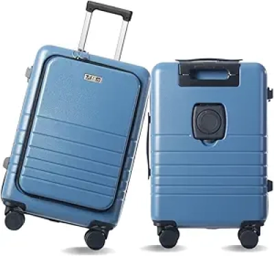 Valise Cabine 20 Pouces Rigide avec Roues Pivotantes et Port USB - Agréée Compagnies Aériennes