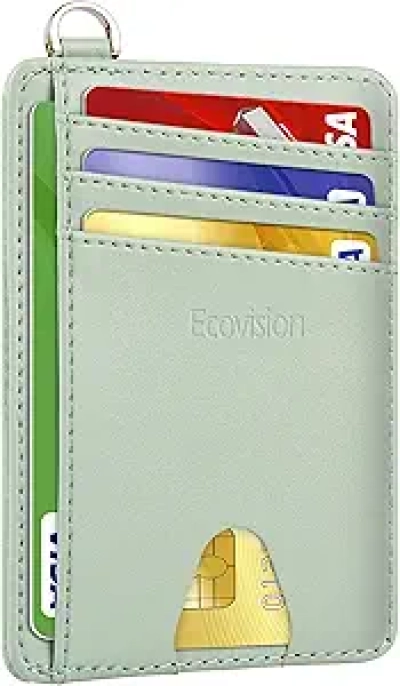 Portefeuille Slim RFID EcoVision - Porte-cartes Minimaliste Homme Femme