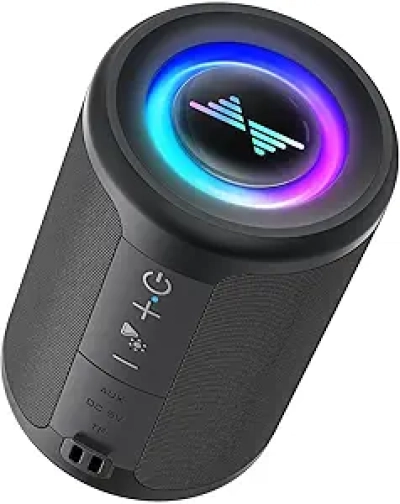 Enceinte Bluetooth Portable LENRUE - Son Stéréo 30W, Lumières LED, Bluetooth 5.3