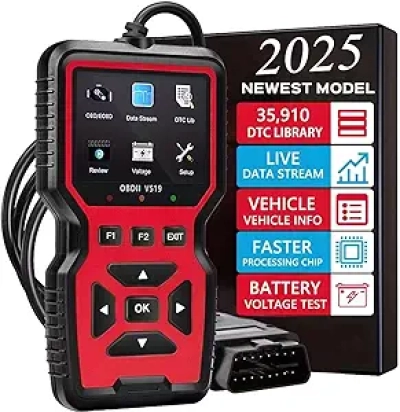 Lecteur de Codes OBD2 2025 - Diagnostic Moteur & Effacement Voyant Check Engine