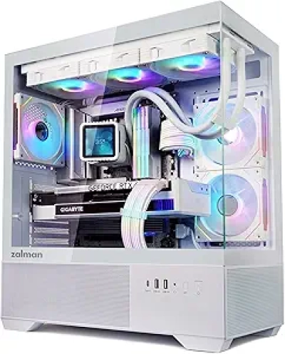 Boîtier PC Gaming Zalman Chronix ATX avec 3 Ventilateurs ARGB et Panneau Verre Panoramique