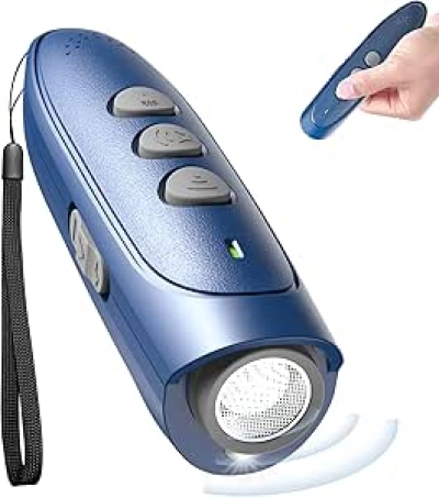 Appareil Anti-Aboiement Ultrasonique Rechargeable 16.4m - 3 Modes LED