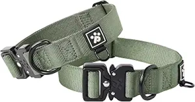 Collier Chien Grandes Races Tactique Nylon Renforcé - PawsPassion