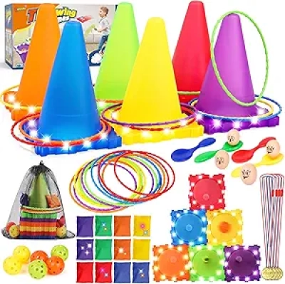 Jeu de Carnaval 49 pièces avec LED - Jeux d'extérieur pour enfants