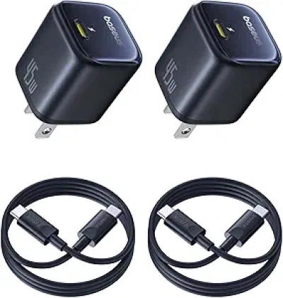Chargeur USB-C 45W Baseus - Charge Rapide PD 3.0 pour iPhone 16/15 et Galaxy S24