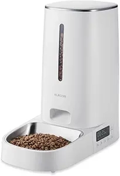 Distributeur Automatique ELECOM pour Chats et Chiens - 4L, 6 Repas/Jour