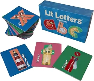Aimants Alphabet Magnétiques Éducatifs pour Enfants - Apprendre les Lettres 2X Plus Vite