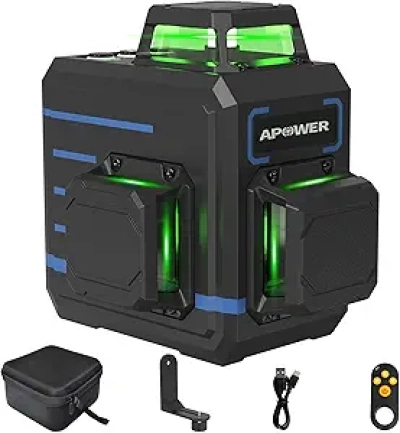 Laser Level 360° Auto-Nivelant - Niveau Laser Professionnel Construction
