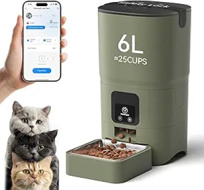 Distributeur Croquettes Chat Automatique WiFi - PAPIFEED avec Contrôle App
