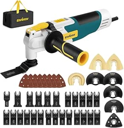 Scie Oscillante Électrique Enventor Multi-Tool 22000 OPM - Kit 43 Accessoires