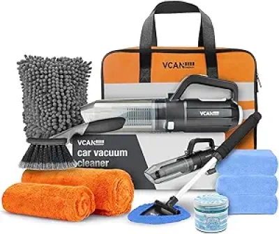 Kit Nettoyage Voiture Complet 10000Pa - Aspirateur & Accessoires Détailing