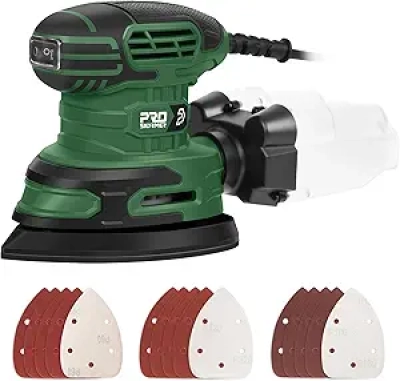 Ponceuse Excentrique Detail Sander 13000RPM - Sander Souris Électrique avec Collecteur