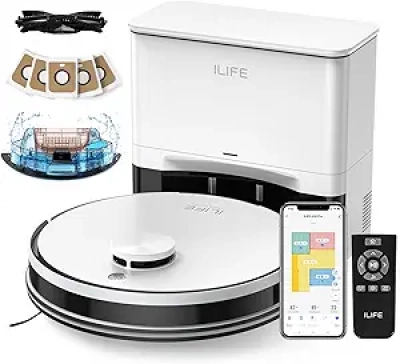 ILIFE A30 Pro Robot Aspirateur Laveur avec Station Vidage Automatique 60 jours