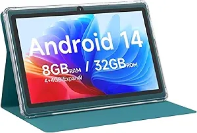 Tablette Android 14 - 7 pouces - 8GB RAM 32GB ROM - Écran HD IPS