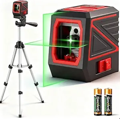 Niveau Laser Vert 100 pieds avec Trépied Rotatif 360° IP54