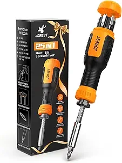 Jorest Tournevis 25 en 1 Magnétique - Kit Multioutil Compact