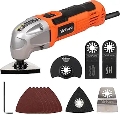 Outil Oscillant Multi-Fonction 1.5A - 22000 Oscillations/min avec 12 Accessoires