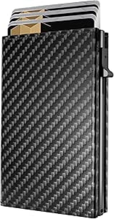 Portefeuille RFID Homme - Porte-Cartes Pop-up Slim Minimaliste
