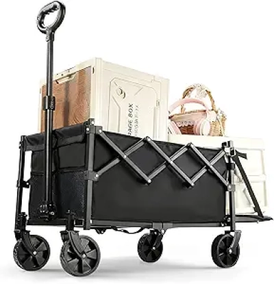 Chariot de Plage Pliable 350kg - Tout Terrain avec Roues XXL