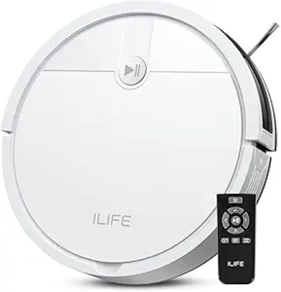 ILIFE V2 Robot Aspirateur - Sans Enchevêtrement, 120 min, Ultra-Mince