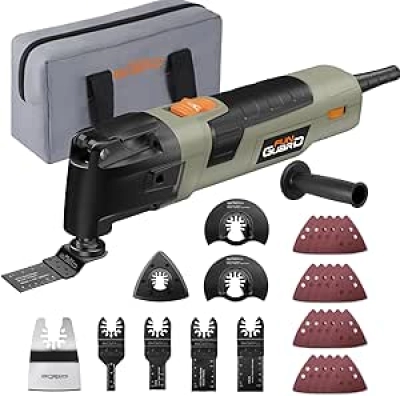 Outil Multifonction Oscillant 300W - 6 Vitesses Variables 22000 OPM avec 30 Accessoires
