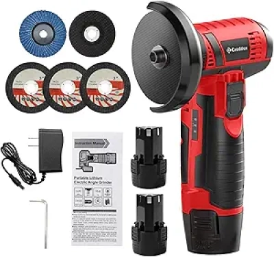 Meuleuse d'angle sans fil 76mm - 19500 rpm avec 2 batteries 16.8V