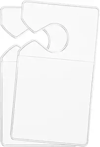 Porte-Vignette Parking Transparent 2PCS - Support Rétroviseur Voiture