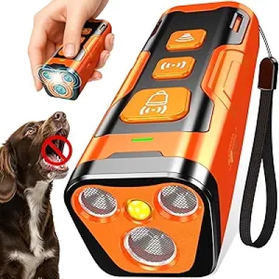 Appareil Anti-Aboiement Ultrasonique 3X - Dressage Chien 23m