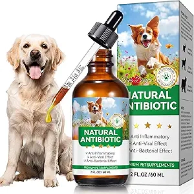 Antibiotique Naturel pour Chien 60ML - Soin Dermatologique et Allergie