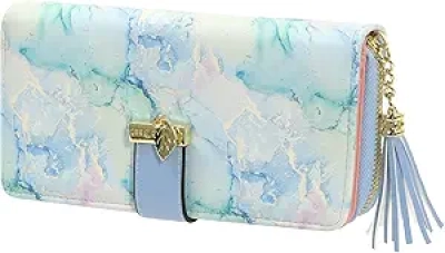 Portefeuille Femme Pomelo Best RFID - Cyan avec Protection Anti-RFID