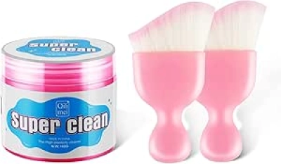 Kit Nettoyage Voiture SINGARO - Gel de Nettoyage Auto + 2 Brosses