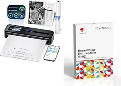 Imprimante Portable Phomemo M832D Bluetooth + 100 Feuilles Papier Thermique